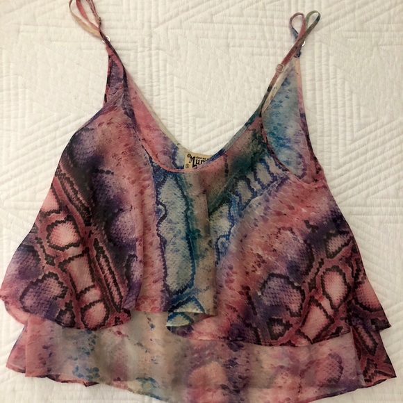 Show Me Your MuMu Tops - Show Me Your Mumu Rainbow Python- S